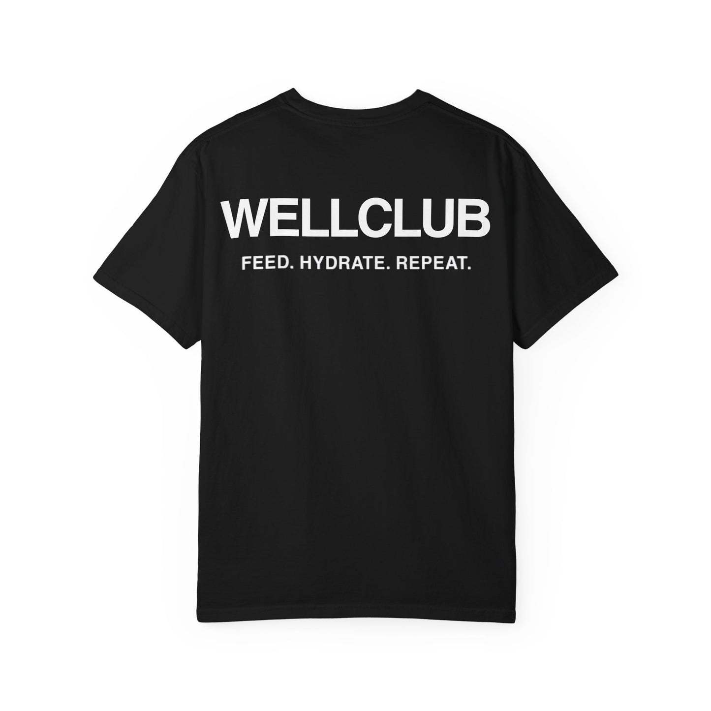 WELLCLUB Logo Tee – Feed. Hydrate. Repeat.