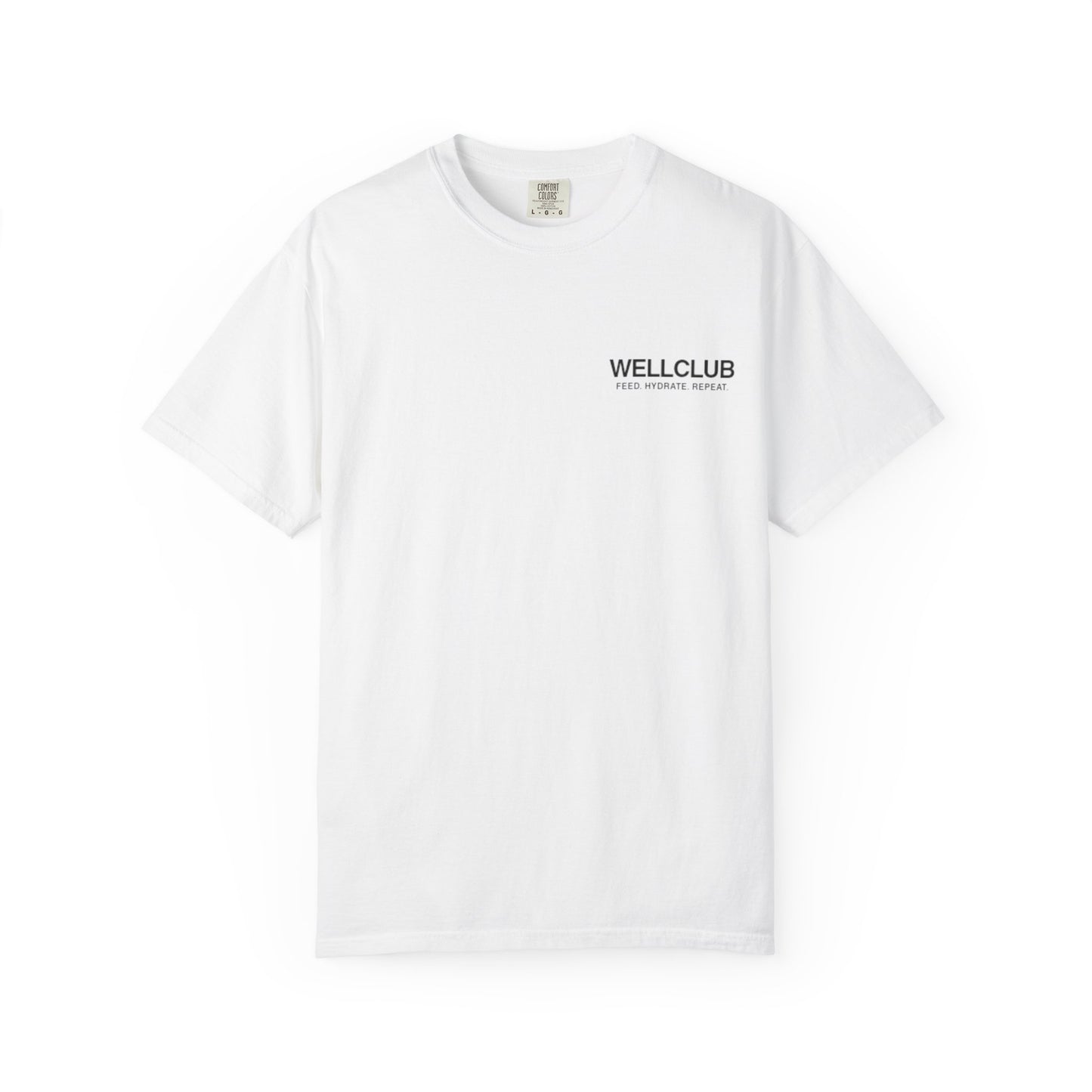 WELLCLUB Logo Tee – Feed. Hydrate. Repeat.